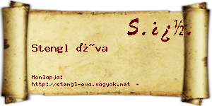 Stengl Éva névjegykártya
